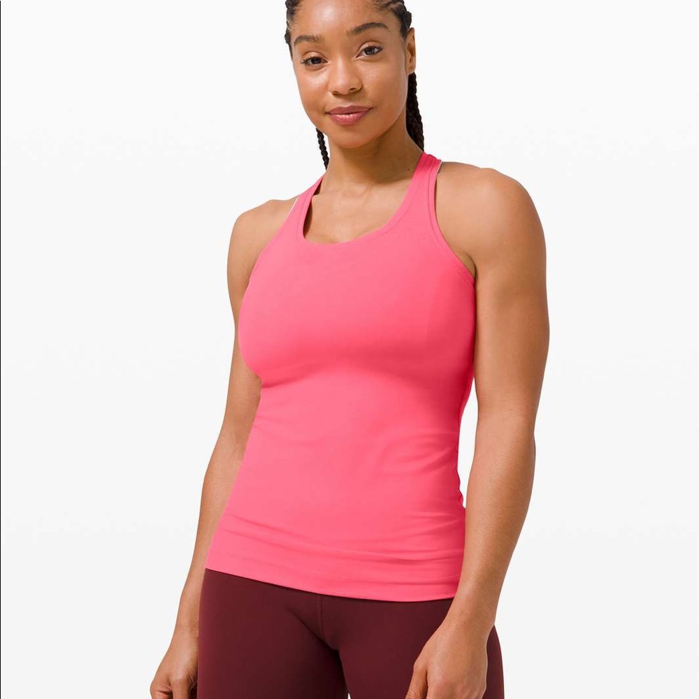lululemon cool racer back guava pink